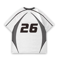 JERSIC - Jersey Basic Putih Number Series 26 Oversize Streetwear Dry Fit Unisex