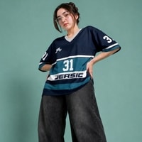 JERSIC - Jersey Basic Navy Number Series 31 Oversize Streetwear Dry Fit Unisex