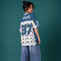 JERSIC - Jersey Basic Biru Tosca Number Series 37 Oversize Streetwear Dry Fit Unisex