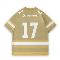 JERSIC - Jersey Basic Mustard Number Series 17 Oversize Streetwear Dry Fit Unisex