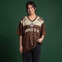 JERSIC - Jersey Basic Coklat Number Series 6 Oversize Streetwear Dry Fit Unisex