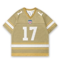 JERSIC - Jersey Basic Mustard Number Series 17 Oversize Streetwear Dry Fit Unisex