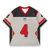 JERSIC - Jersey Basic Abu Merah Number Series 4 Oversize Streetwear Dry Fit Unisex