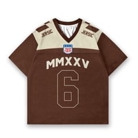 JERSIC - Jersey Basic Coklat Number Series 6 Oversize Streetwear Dry Fit Unisex