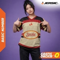 JERSIC - Jersey Basic Khaki Number Series 30 Oversize Streetwear Dry Fit Unisex