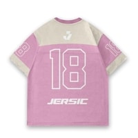 JERSIC - Jersey Basic Pink Number Series 18 Unisex Oversize Streetwear Dry Fit