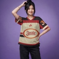 JERSIC - Jersey Basic Khaki Number Series 30 Oversize Streetwear Dry Fit Unisex