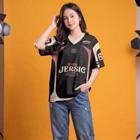 JERSIC - Jersey Basic Hitam Number Series 69 Oversize Streetwear Dry Fit Unisex
