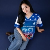 JERSIC - Jersey K-Pop Biru Hearts2Hearts Focus Oversize Streetwear Dry Fit Unisex