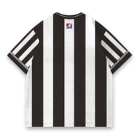 JERSIC - Jersey Retro Hitam Putih Striped Classic Oversize Streetwear Dry Fit Unisex