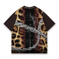 JERSIC - Jersey Y2K Hitam Leopard Chain JRSC World Series Oversize Streetwear Dry Fit Unisex