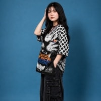 JERSIC - Jersey Y2K Hitam Putih JRSC Tiger Oversize Streetwear Dry Fit Unisex