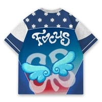 JERSIC - Jersey K-Pop Biru Hearts2Hearts Focus Oversize Streetwear Dry Fit Unisex