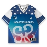 JERSIC - Jersey K-Pop Biru Hearts2Hearts Focus Oversize Streetwear Dry Fit Unisex