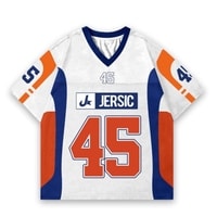 JERSIC - Jersey Basic Putih Number Series 45 Oversize Streetwear Dry Fit Unisex