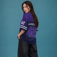 JERSIC - Jersey Basic Ungu Number Series 42 Oversize Streetwear Dry Fit Unisex