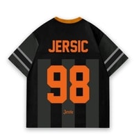 JERSIC - Jersey Basic Hitam Number Series 98 Oversize Streetwear Dry Fit Unisex