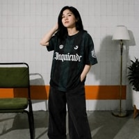 JERSIC - Jersey Ghotic Hitam Inquieude 404 Oversize Streetwear Dry Fit Unisex