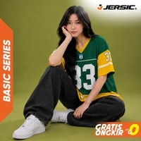 JERSIC - Jersey Basic Hijau Number Series 33 Unisex Oversize Streetwear Dry Fit