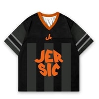 JERSIC - Jersey Basic Hitam Number Series 98 Oversize Streetwear Dry Fit Unisex