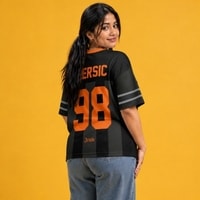 JERSIC - Jersey Basic Hitam Number Series 98 Oversize Streetwear Dry Fit Unisex