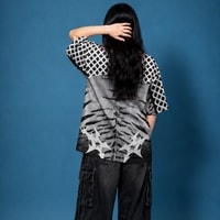 JERSIC - Jersey Y2K Hitam Putih JRSC Tiger Oversize Streetwear Dry Fit Unisex