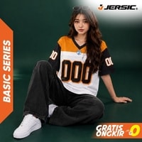 JERSIC - Jersey Basic Putih Number Series 000 Oversize Streetwear Dry Fit Unisex