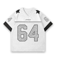 JERSIC - Jersey Basic Putih Number Series 64 Oversize Streetwear Dry Fit Unisex
