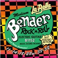 Senar Gitar Elektrik La Bella The Bender Ukuran 11 + Free Pick Gitar
