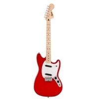 Gitar Elektrik Squier Sonic Mustang White Pickguard Original Varian Warna + Free Setting