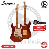 Gitar Elektrik Scorpion JS20 Stratocaster Roasted Maple Series SSH Mini WS Pickup + Free Kabel Jack + Free Setting