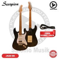 Gitar Elektrik Scorpion JS20 Stratocaster Roasted Maple Series SSH Mini WS Pickup + Free Kabel Jack + Free Setting