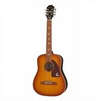 Gitar Akustik Elektrik Epiphone Lil Tex Travel Faded Cherry Sunburst + Free Bag + Free Request Set Up