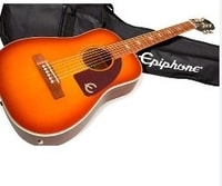 Gitar Akustik Elektrik Epiphone Lil Tex Travel Faded Cherry Sunburst + Free Bag + Free Request Set Up