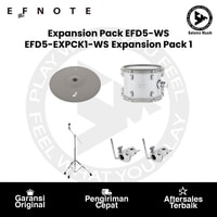 Drum Kit Elektrik Set EFNOTE 5 Standard White Sparkle with Expansion Pack 1