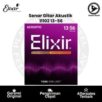 Senar Gitar Akustik Elixir 11102 Nanoweb 80/20 Bronze Medium 13-56