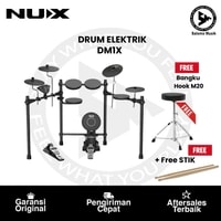 Drum Elektrik NUX DM1X Black Original + Free Bangku Hook M20 + Free Stick