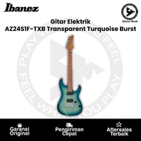 Gitar Elektrik Ibanez AZ24S1F-TXB Transparent Turquoise Burst