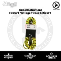 Kabel Instrument Stagg SGC6VT Vintage Tweed 6M/20FT Yellow