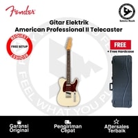Gitar Elektrik Fender American Professional II Telecaster RW FB Olympic White Original + Free Hardcase