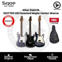 Gitar Elektrik Sqoe SEST700 HSS Roasted Maple Series Varian Warna Original + Free Bag