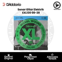 Senar Gitar Elektrik D'Addario EXL130 Nickel-Plated Steel Extra Super Light 08-38 Original