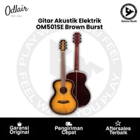 Gitar Akustik Elektrik Odlair OM501SE Dreadnought Denim Series Brown Burst