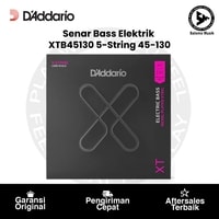 Senar Bass Elektrik D'Addario XTB45130 XT 5-String Nickel Plated Steel Long Scale Coated Regular Light 45-130 Original