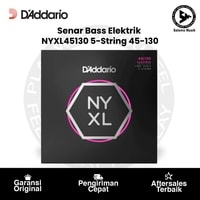 Senar Bass Elektrik D'Addario NYXL45130 NYXL 5-String Long Scale Regular Light 45-130 Original