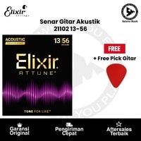 Senar Gitar Akustik Elixir 21102 Attune Phosphor Bronze Medium 13-56 + Free Pick Gitar