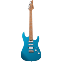 Gitar Elektrik Soloking MS-1 Custom 24 HSS Flat Top Satin Blue Matte Limited Edition