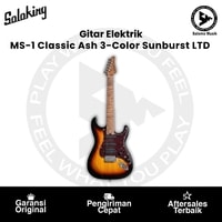 Gitar Elektrik Soloking MS-1 Classic Ash S-Style FMN Roasted Flame Maple Neck 3-Color Sunburst