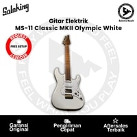 Gitar Elektrik Soloking MS-11 Classic MKII S-Style Gold Hardware Roasted Maple FB Olympic White