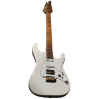 Gitar Elektrik Soloking MS-11 Classic MKII S-Style Gold Hardware Roasted Maple FB Olympic White